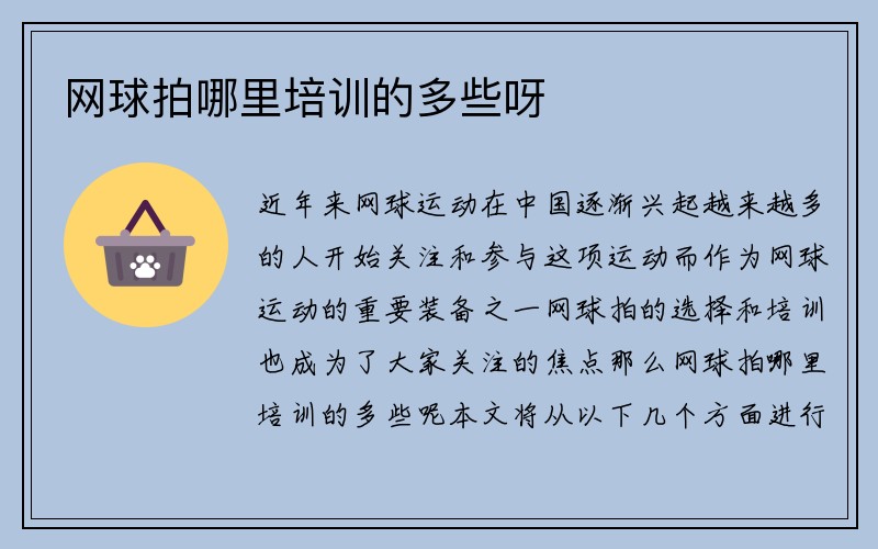 网球拍哪里培训的多些呀