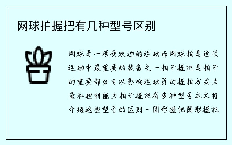 网球拍握把有几种型号区别